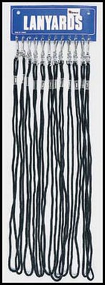 [ Whistle Lanyards - 1 Dozen Bla ]