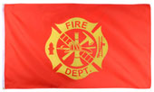 [ Fire Department Logo Flag 3 x 5 Foot ]