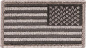 [ Reverse American Flag Patch in Foliage Tint ]