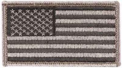 [ American Flag Patch in Foliage ]