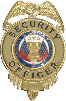 [ Gold Security Officer's Badge  ]