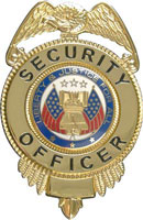 [ Gold Security Officer's Badge ]