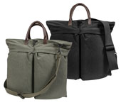 [ Vintage Canvas/Leather Helmet Shoulder Bag ]