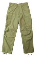 [ M-65 Military Field Pants Vintage Olive Drab 3XL ]