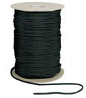 [ Paracord 550 LB Type III Commercial Cord Black 1000 Feet ]