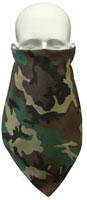 [ Camo Bandana Face Mask Woodland Camouflage ]