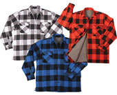 [ Hunter's Buffalo Plaid Jackets Sherpa Lined ]