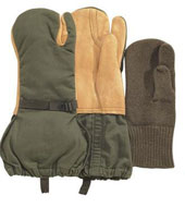 [ Used Military Issue Trigger Finger Mittens ]