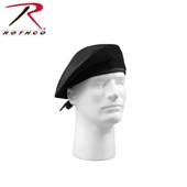 [ Military Style Wool Berets Black ]