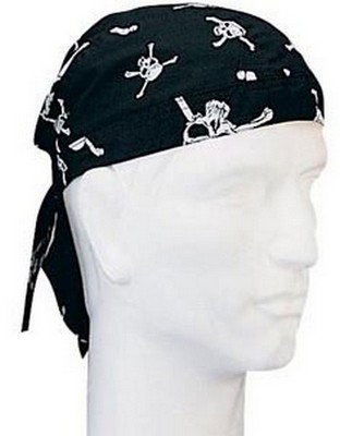 [ Headwraps - Skull & Bones Head ]
