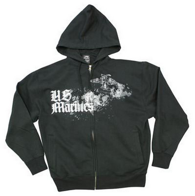 [ Marines Hoodies Vintage Zipper ]