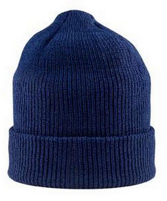 [ Navy  Acrylic Watch Caps - Nav ]