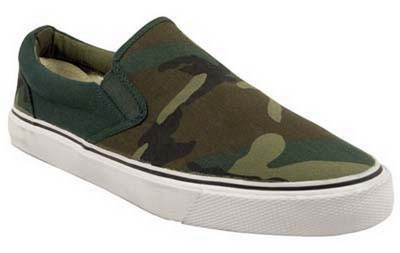 Camouflage Sneakers Woodland Camo Slip Sneakers
