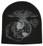 [ Marine Globe and Anchor Skull Cap ]