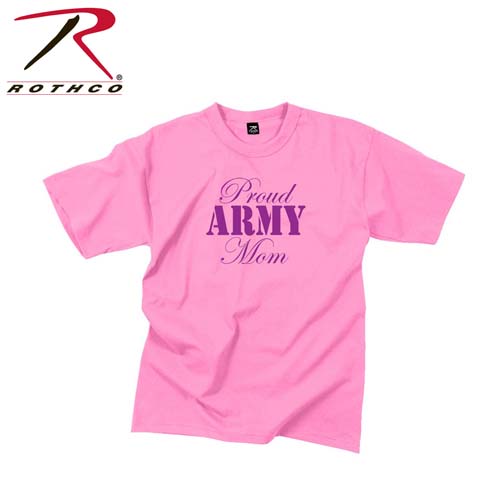[ Proud Army Mom T-Shirt Pink -  ]