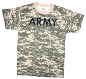 [ ACU Digital Camo Army Logo Mens T-Shirts ]