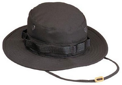 [ Military Boonies Hats - Black  ]