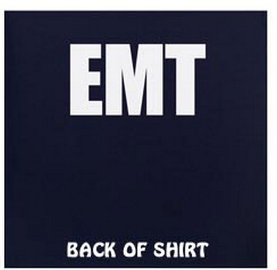 back of EMT shirt
