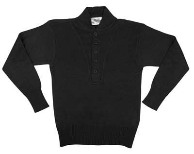 black sweater