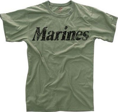 Military T-Shirts Vintage Marines Logo Shirt