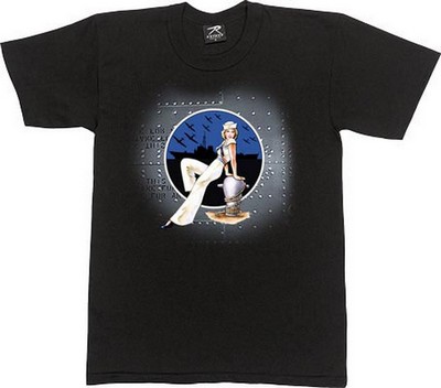 Military Fashion T-Shirts Retro Sailor Girl Shirt 3XL