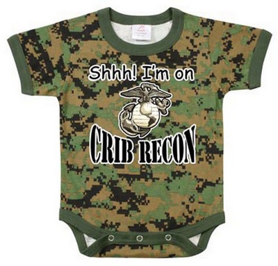 Baby's Onesies Digital Camo Crib Recon