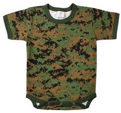 Babies Camo Onesie Woodland Digital Camo