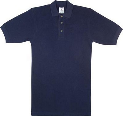 [ Navy Blue Golf Shirts All Cott ]