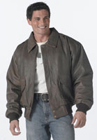 [ Leather Flight Jackets A-2 Brown Leather Jacket ]