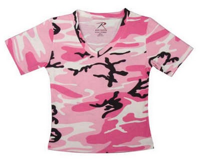 Womens Camouflage Pink Camo T-Shirt