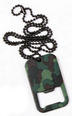 [ Camouflage Military Dog Tag Bo ]