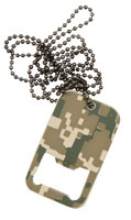[ ACU Digital Dog Tag Bottle Opener Necklace ]