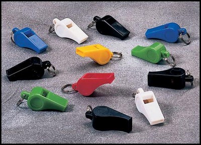 [ Plastic Whistles - 1 Dozen - r ]