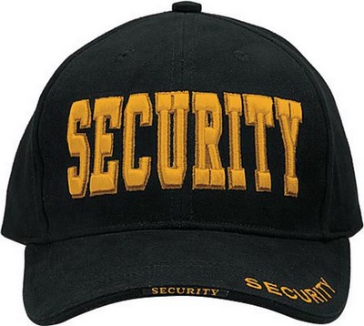 Logo Baseball Cap. Security Logo Baseball Hat
