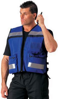 [ Safety Vests - Blue EMS Rescue ]