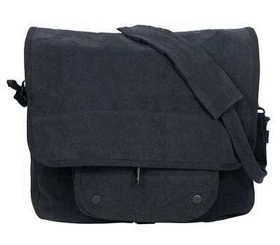 [ Military Bags Black Vintage Pa ]