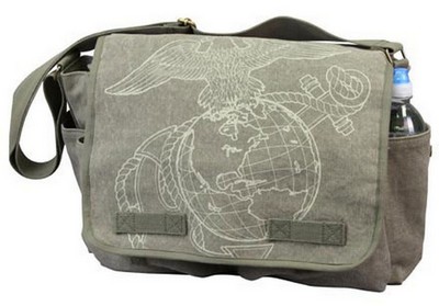 Vintage Messenger Bags USMC Logo