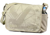 [ Vintage Messenger Bags Subdued Army Eagle Logo ]