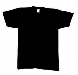 Military T-Shirts - Black 100% Cotton Shirt 2XL
