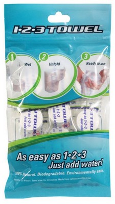 Camper's Compressed Towels 123 Towel 10 Pack