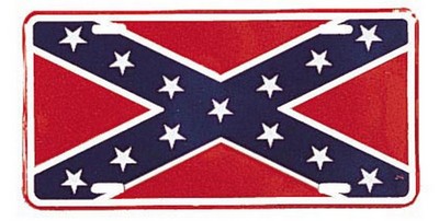 Confederate Flag License Plates