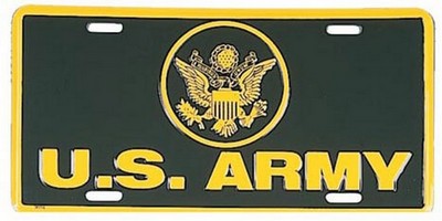 US Army License Plates