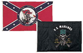 US Rebel Flags "The South Will Rise Again" Banner
