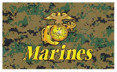 US Marines Flags Woodland Digital Camo 3x5 Ft