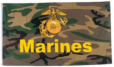 United States Marines Camouflage Flags / Banners