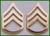 Military Rank Insignia Staff Sergeant Gold
