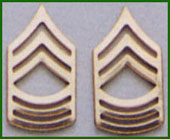 Military Rank Insignia Master Sergeant Gold