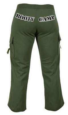 Women's Booty Camp Capri Sweatpants Olive Drab
