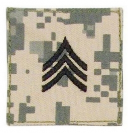 ACU Digital Camo Military Sergeant Patch