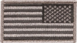 Reverse American Flag Patch In Foliage Tint